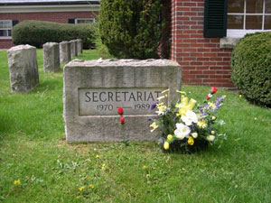 racehorse Secretariat's gravesite
