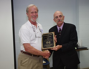 Retired Water Resources Section Head Jim Dinger received the Distinguished Service Award from the Geological Society of Kentucky.