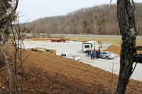 Another view of the well site, which is next to Kentucky Hwy. 9, the 'Double A Highway,' in Carter County.