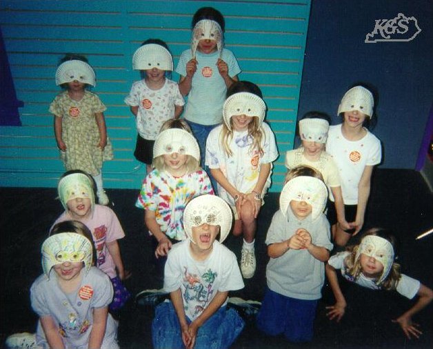 masks for kids. Trilobite masks made by kids