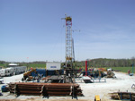 April 25, 2009, a couple of days into the drilling.