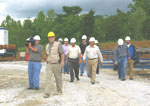 Dave Williams of the KGS Henderson office leads a group on the tour of the site in May.
