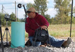 Glynn Beck uses the down-hole camera to investigate an abandoned water well drilled into the Lucile fluorspar mine in Marion, Kentucky.