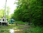 Aquifer test using domestic water well in Salyersville, Magoffin County, Ky.