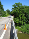 Glynn Beck sampling for estradiol and pharmaceuticals in Banklick Creek in Kenton County, Ky