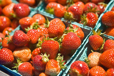 Packaged strawberries