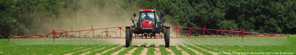 spraying pesticides