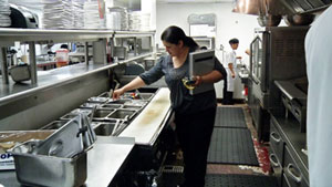 Food handling area