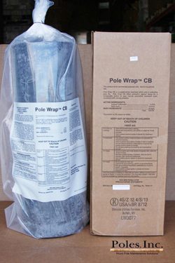 Pole wrap material