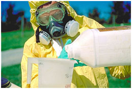 Measuring a concentrated pesticide