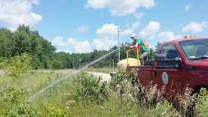 Roadside spraying