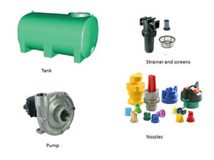 Sprayer components