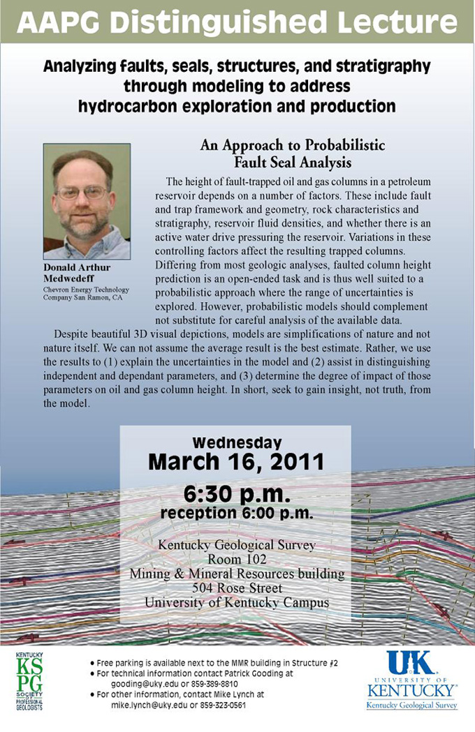 AAPG Distinguished Lecture Scheduled For March 16 2011 Recent News 