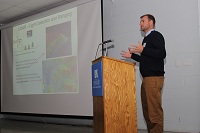 Matt Crawford, of the KGS Geologic Hazards Section, discussed the use of LiDAR for his landslide research.