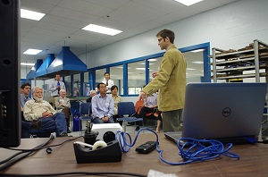 During an afternoon breakout session, Seth Carpenter talked about a new network of very sensitive instruments for detecting microseismicity in eastern Kentucky.