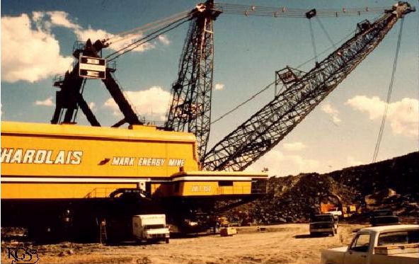 Dragline، استخراج زغال سنگ