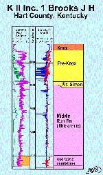 Type log of the Brooks well