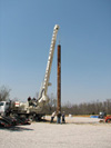 Cellar and conductor pipe were installed in mid-April 2009 at the site.