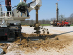 Another view of the cellar and conductor pipe installation.