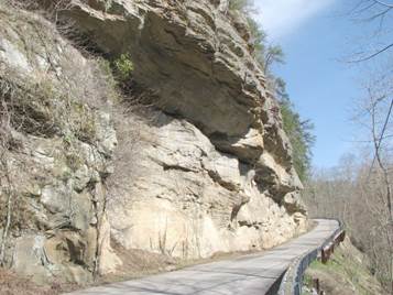 Corbin Sandstone outcrop, Elliott County, KY
