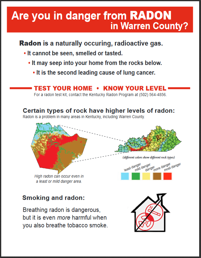 UK BREATHE Radon Infographics by County