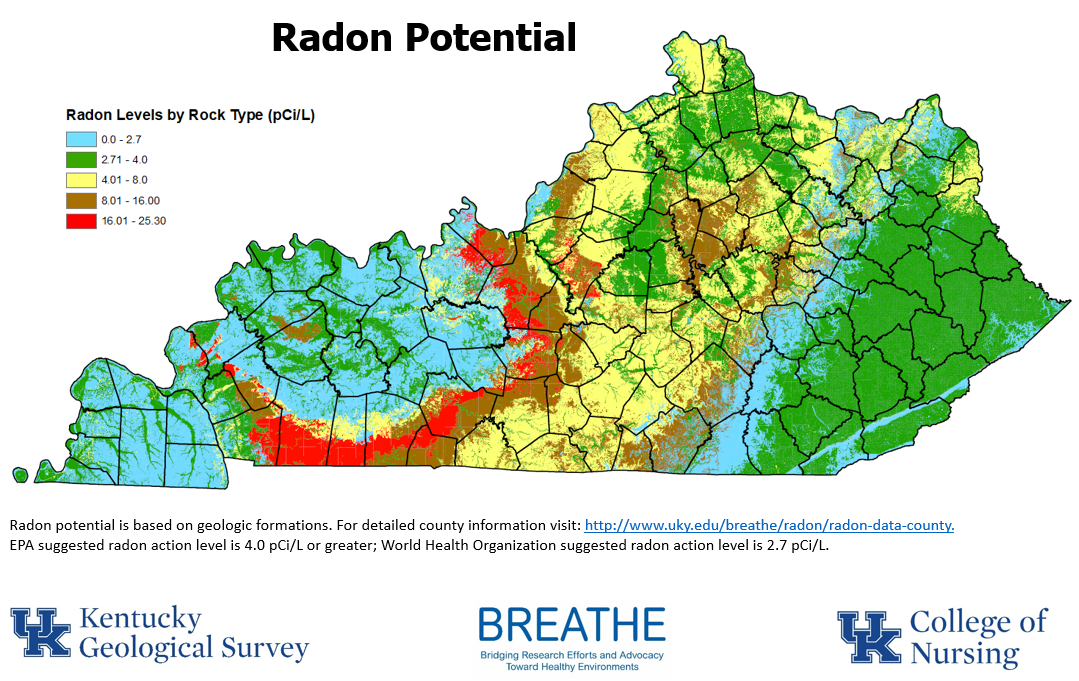 radon potential map