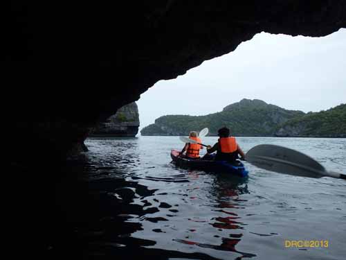 Kayaking near Koh Samui, Thailand