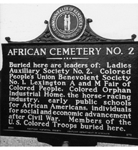 Kentucky African American historical marker