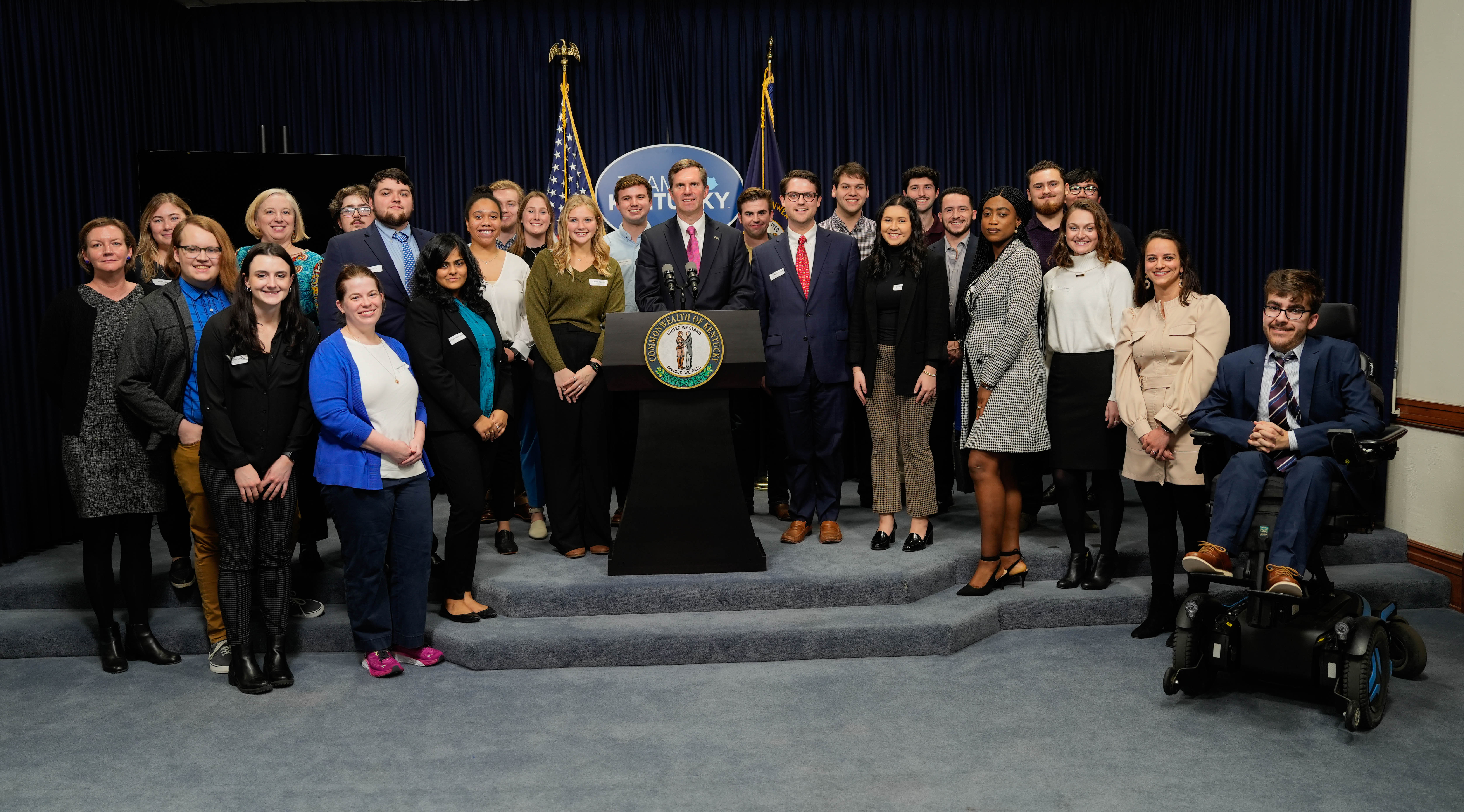 Martin School students with Governor Beshear 2023