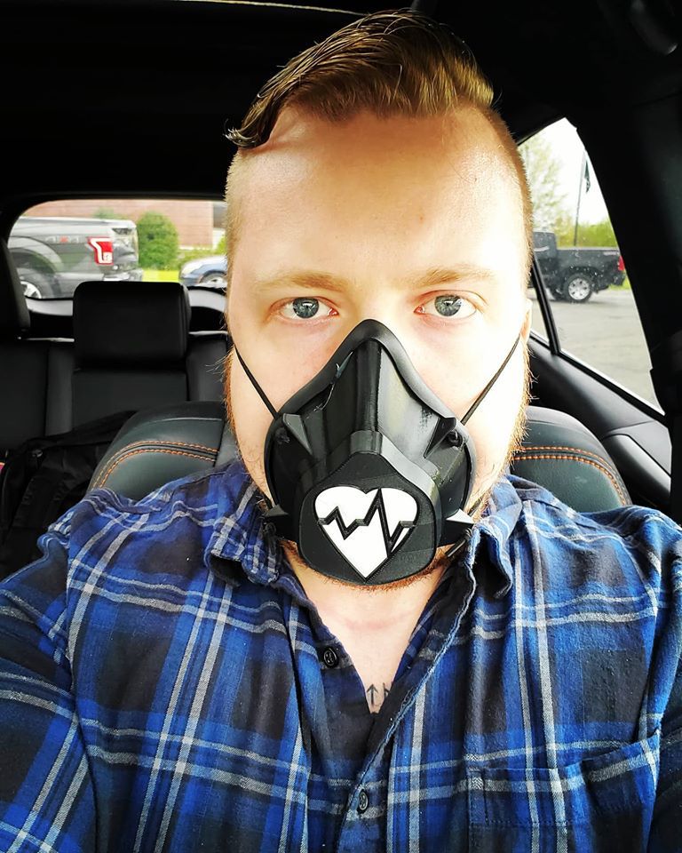 Gregory wearing mask