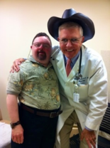 Dr. Bill borrows a hat