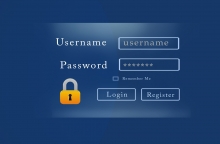 Image of a username and password log in for an online account