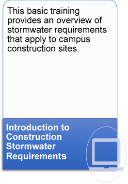 Introduction to Construction Stormwater Requirements