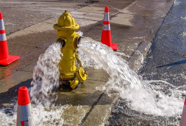 Fire Hydrant Water Line Flushing