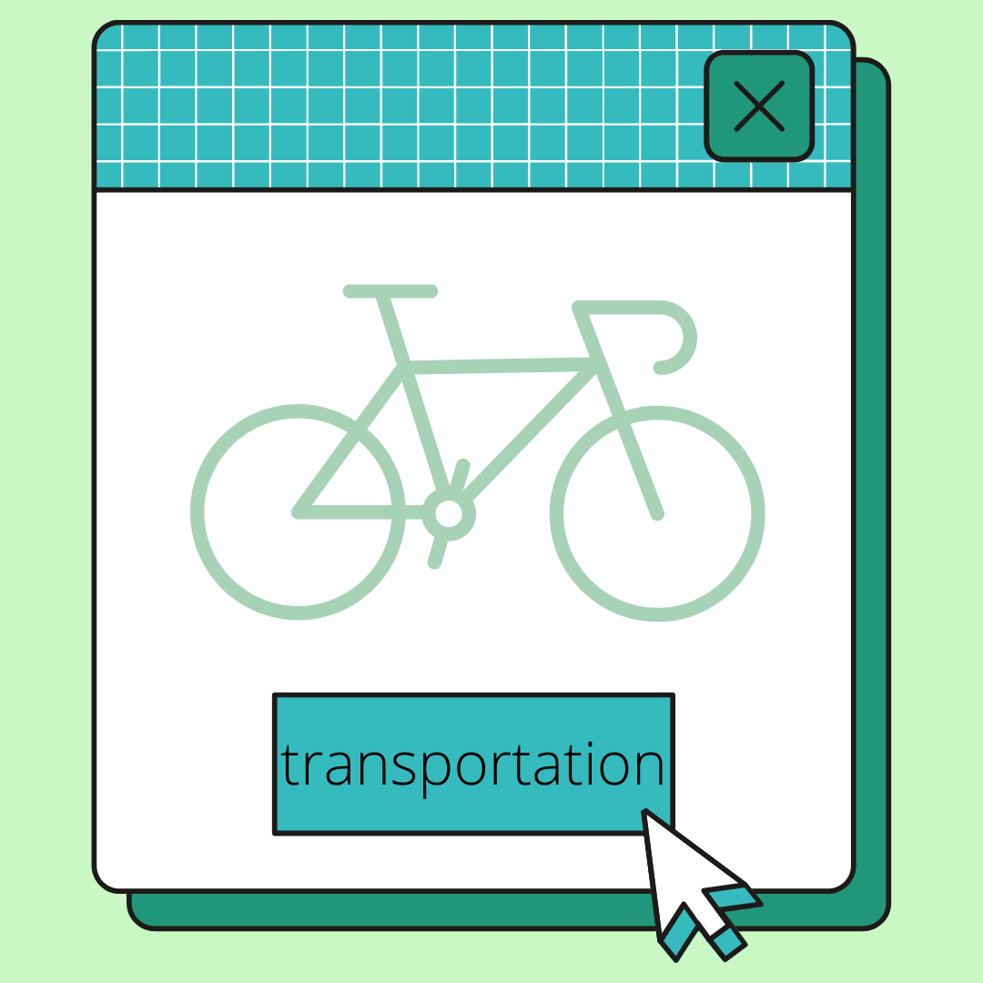a bike it says transportation