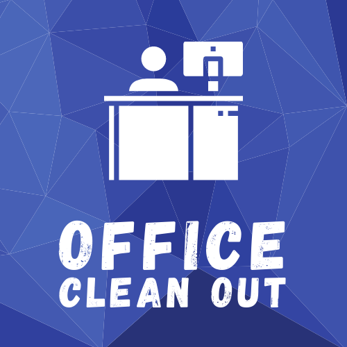 an icon of a person sitting at a desk below that says Office Clean Out