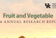 Cover of the 2016 Fruit and Vegetable Annual Research Report