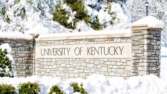 Photo of snow covering an entrance wall