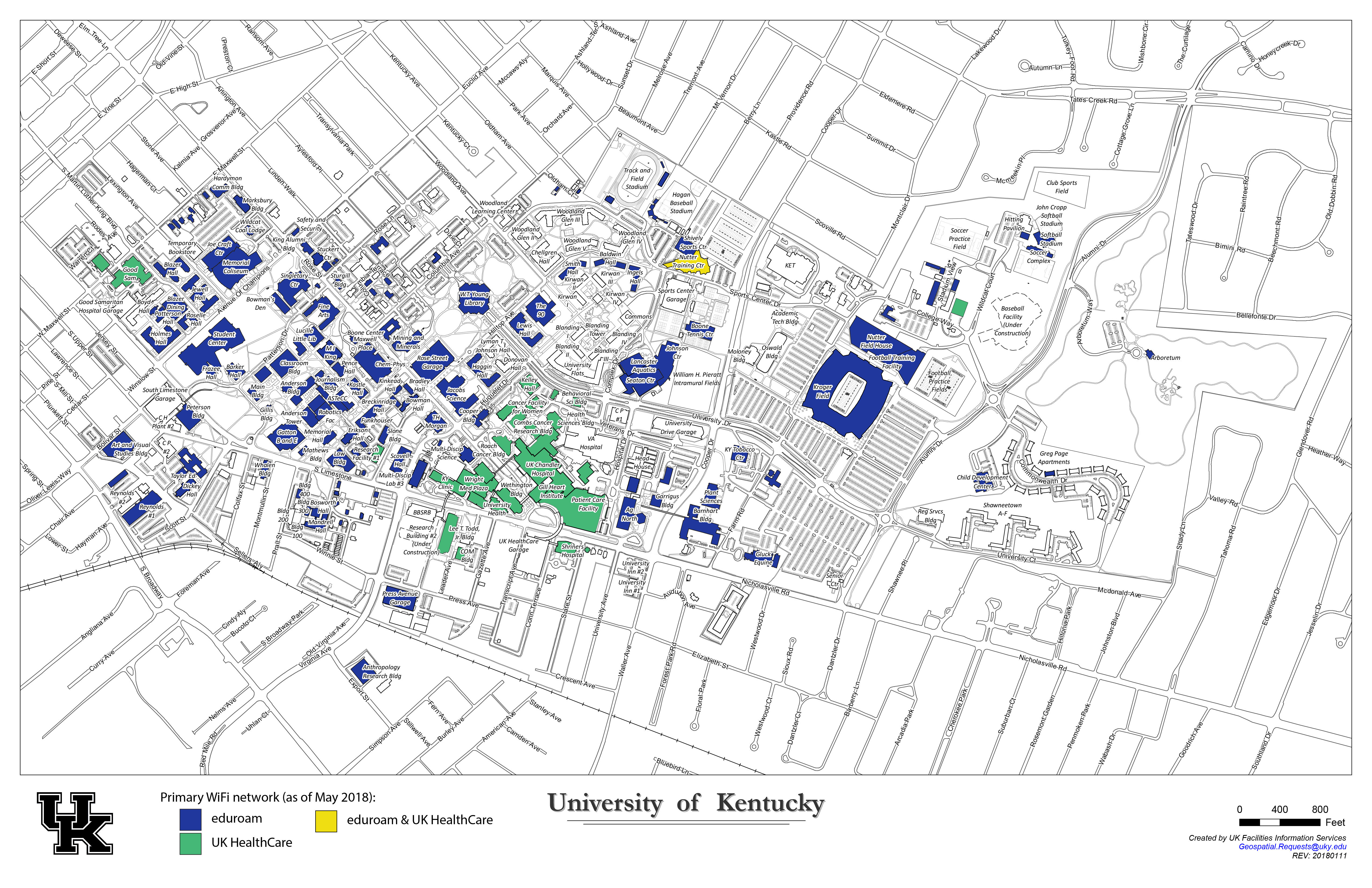 university of kentucky campus map Wifi Help University Of Kentucky university of kentucky campus map