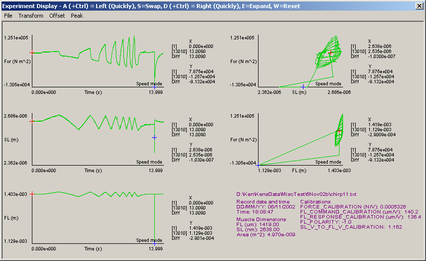 Screen-shot of Analysis_display window