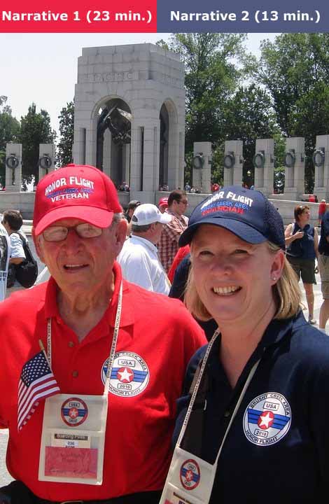 Dad and Ann at the WWII Memorial