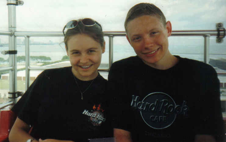 With Wes on the Farris wheel at Navy Pier in Chicago