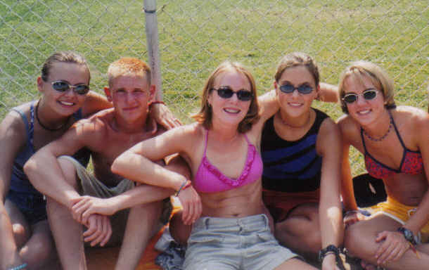 Hanging out at the pool