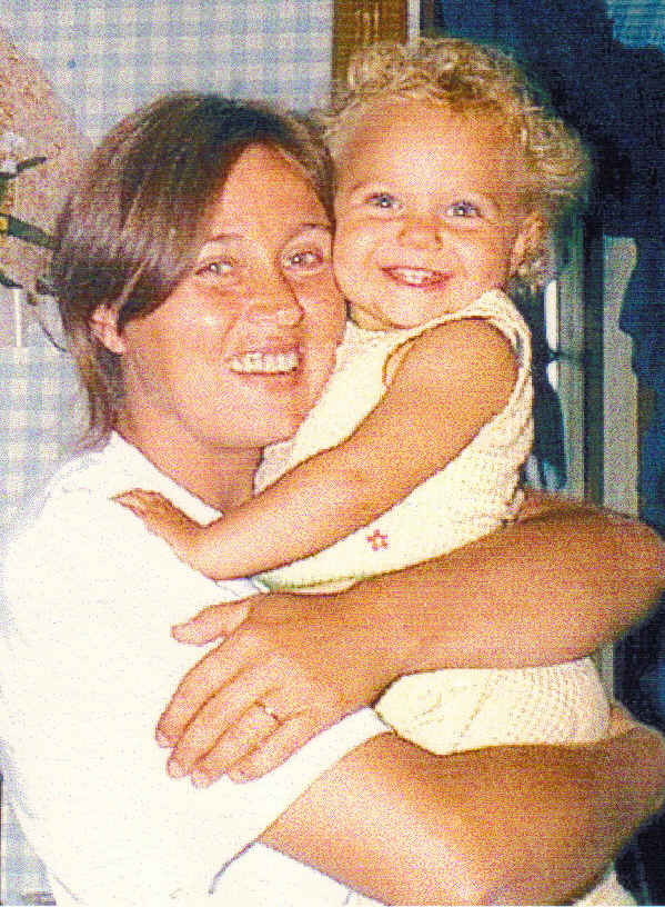 Mom hugging Laney